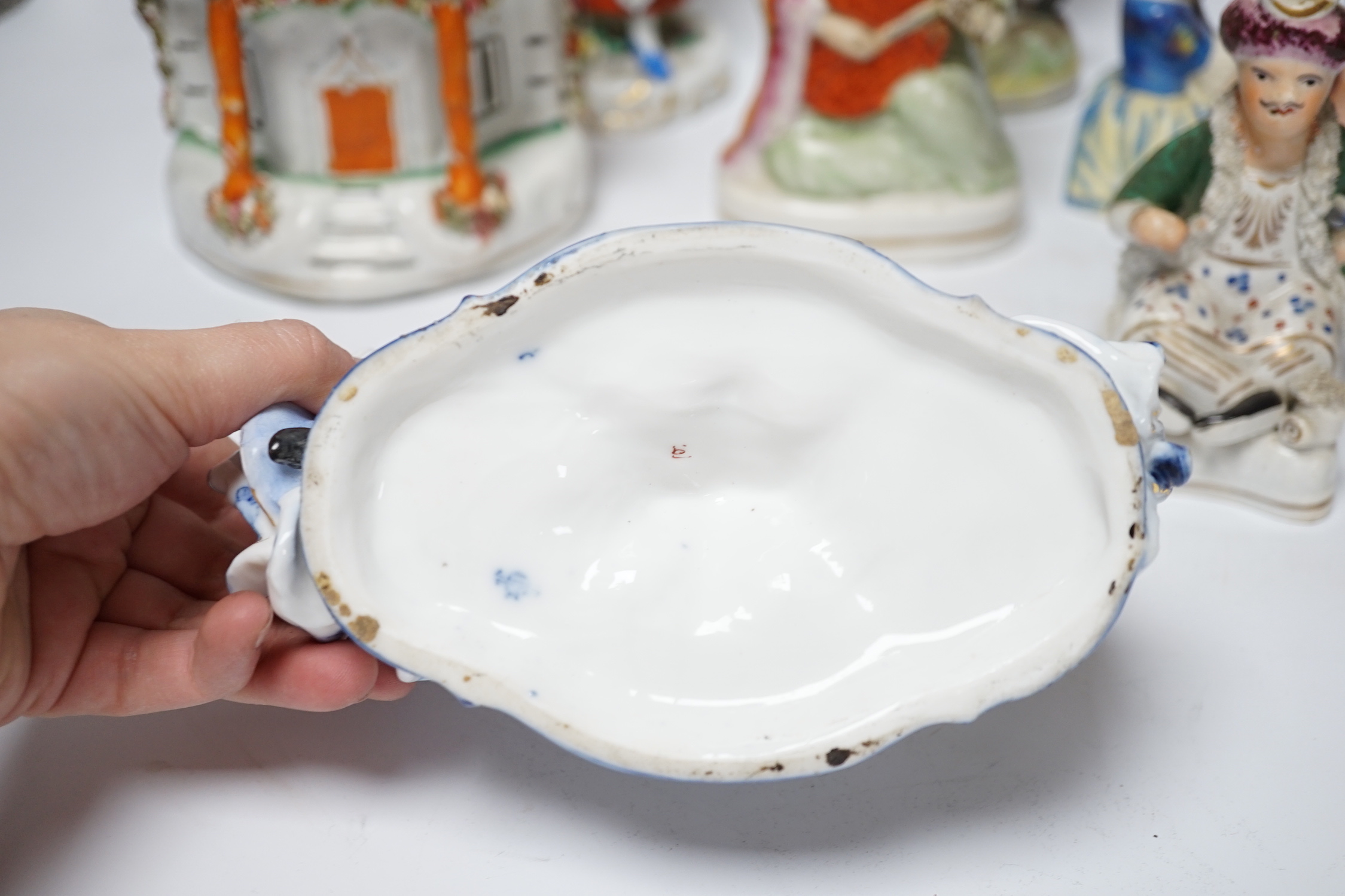 A group of Victorian and later ceramics including Staffordshire